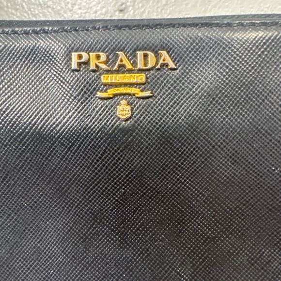 AUTHENTIC Prada long wallet black leather with COA. - Picture 9 of 9